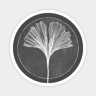 Wabi Sabi Ginkgo Leaf Magnet